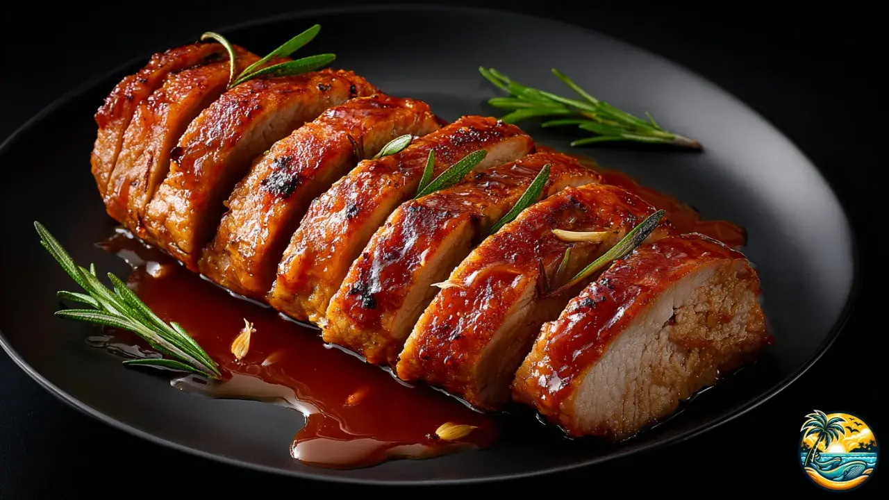 Apple Cider Rosemary Glazed Pork Loin