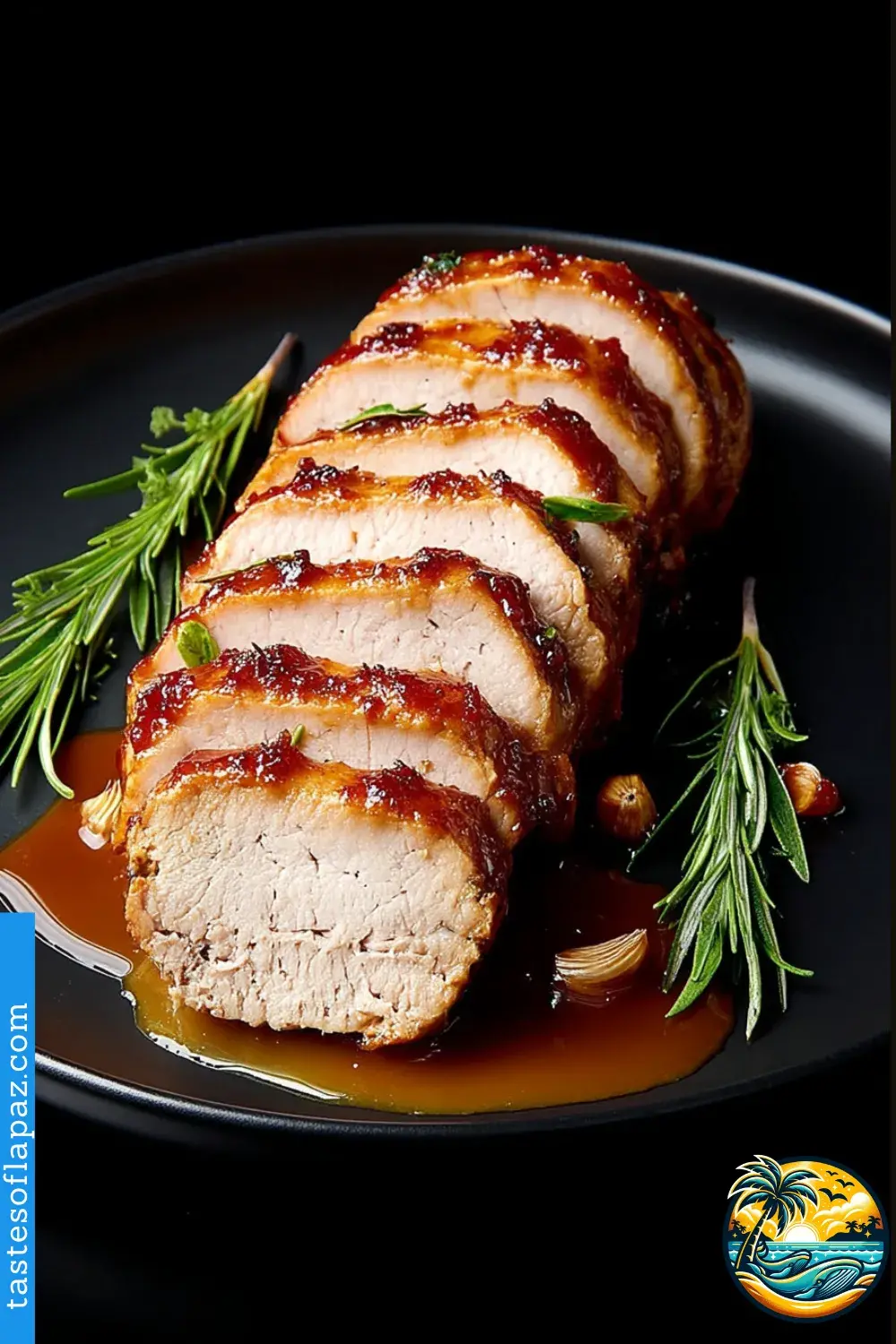 Apple Cider Rosemary Glazed Pork Loin