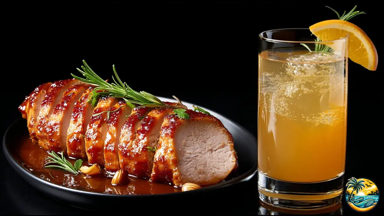 Apple Cider Rosemary Glazed Pork Loin