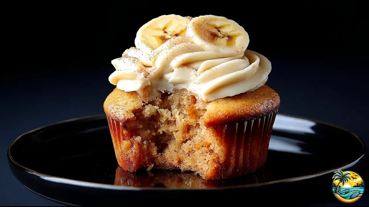 Banana Cream Cheese Cupcake