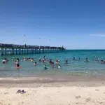 Coromuel, the most popular beach in La Paz, Mexico