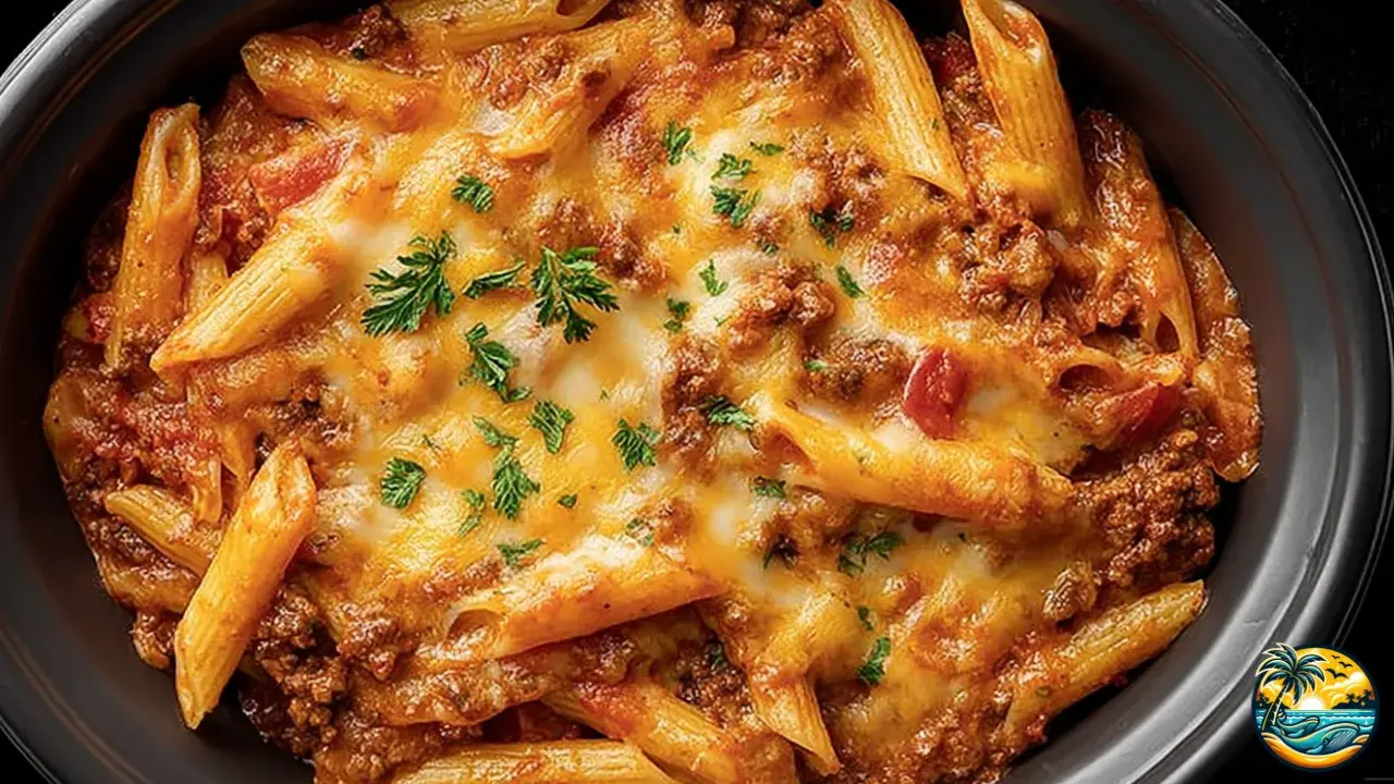 Crock Pot Baked Ziti
