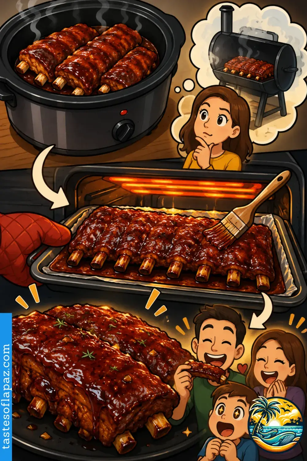 Crock Pot Honey Garlic Ribs