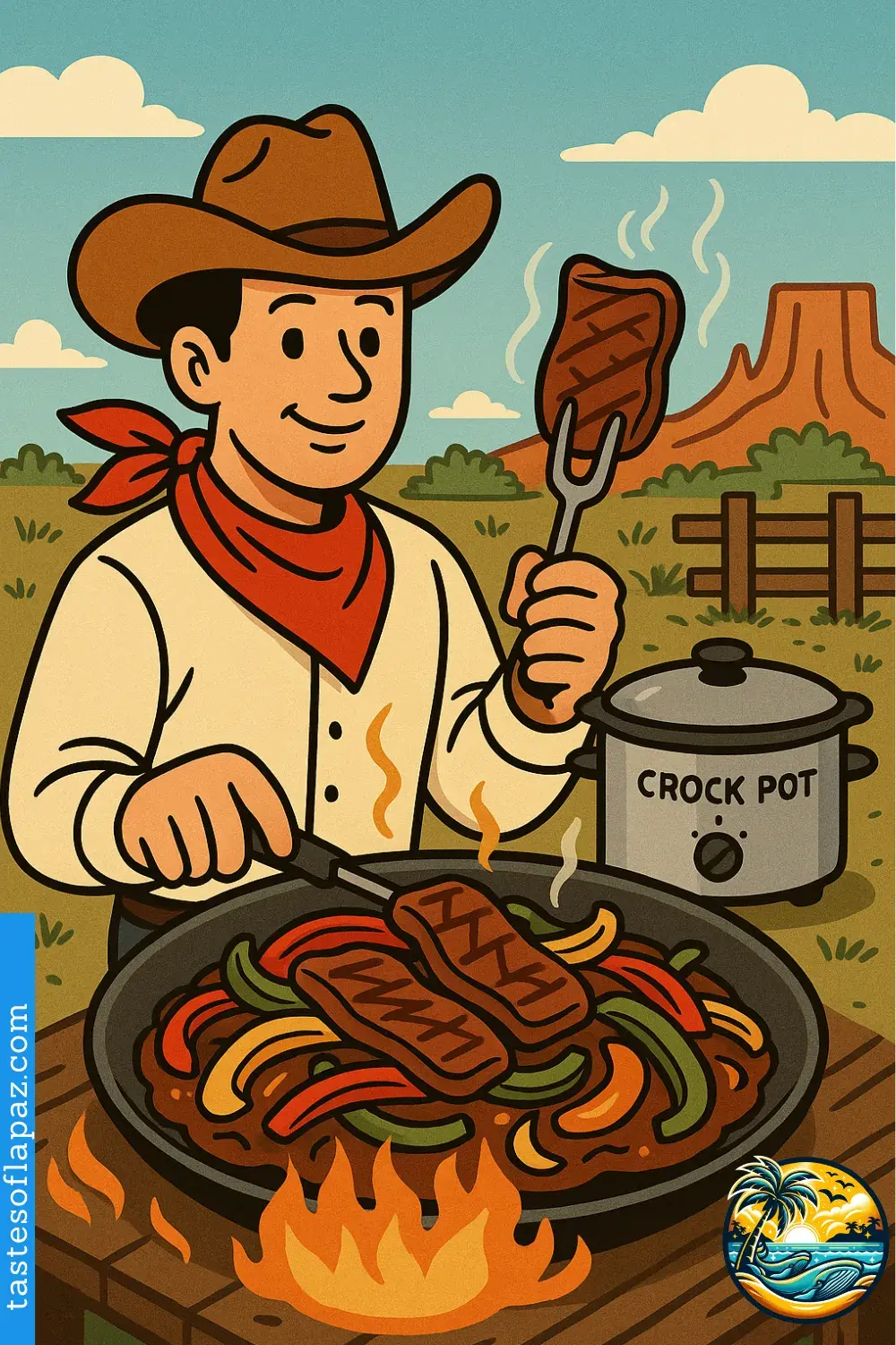 Crock Pot Steak Fajitas