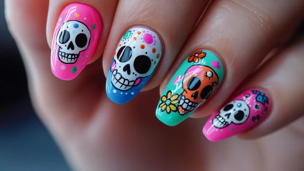 Colorful and Fun Skulls