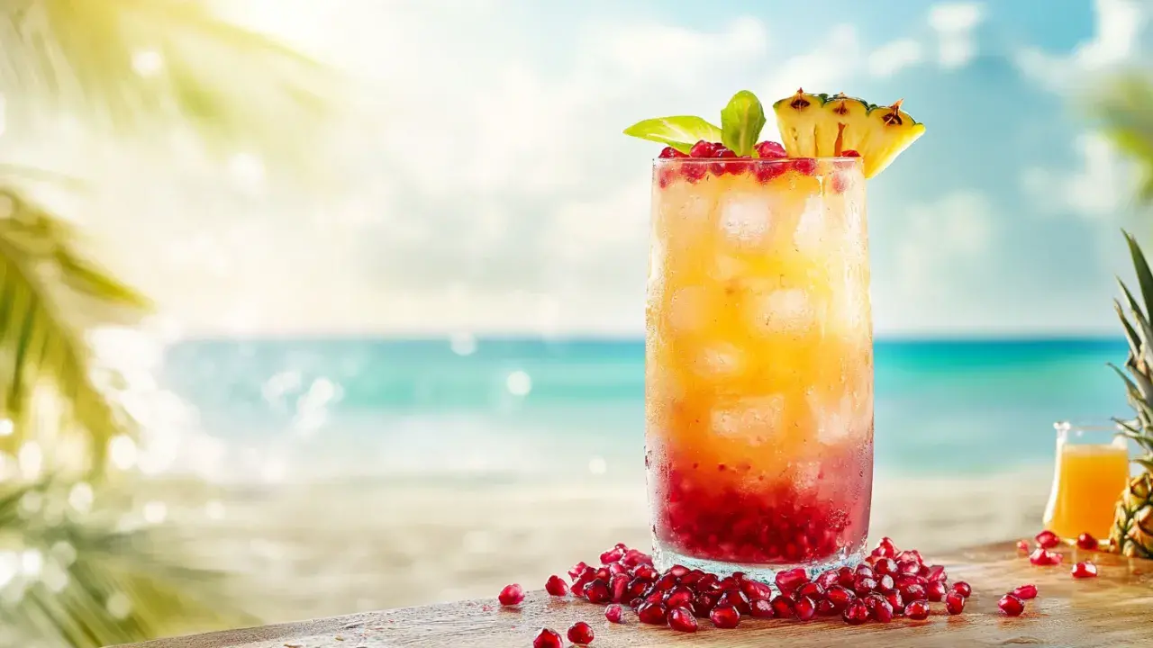 Pineapple Coral Reef with Pomegranate