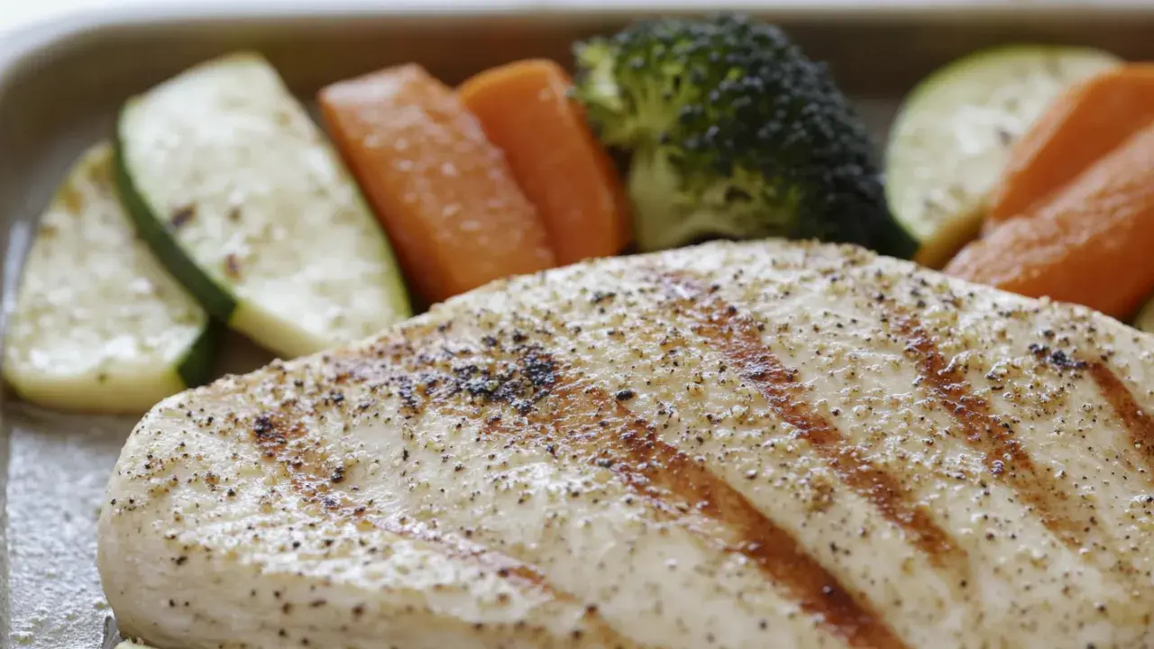 Grilled Chicken Breast with Steamed Vegetables