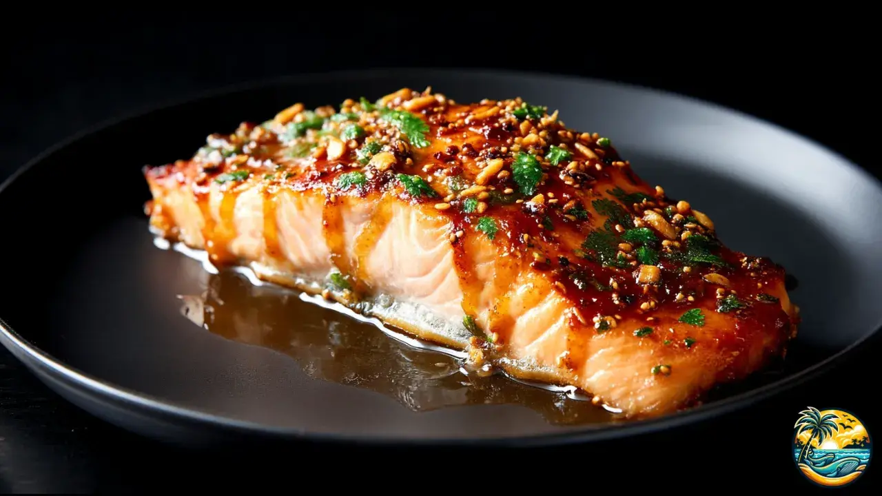 Honey Dijon Glazed Baked Salmon