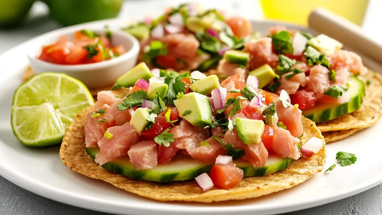 Lemon Raw Tuna Tostada