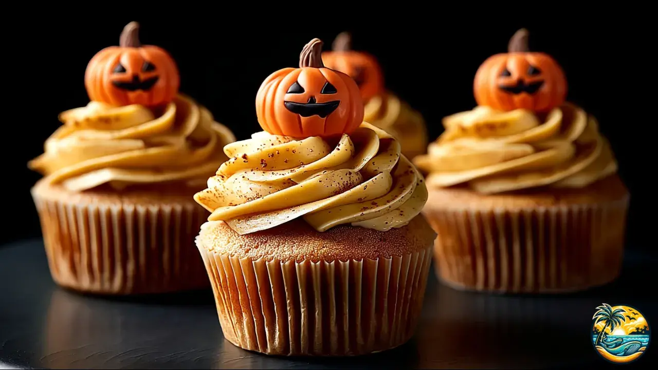 Pumpkin Halloween Cupcakes