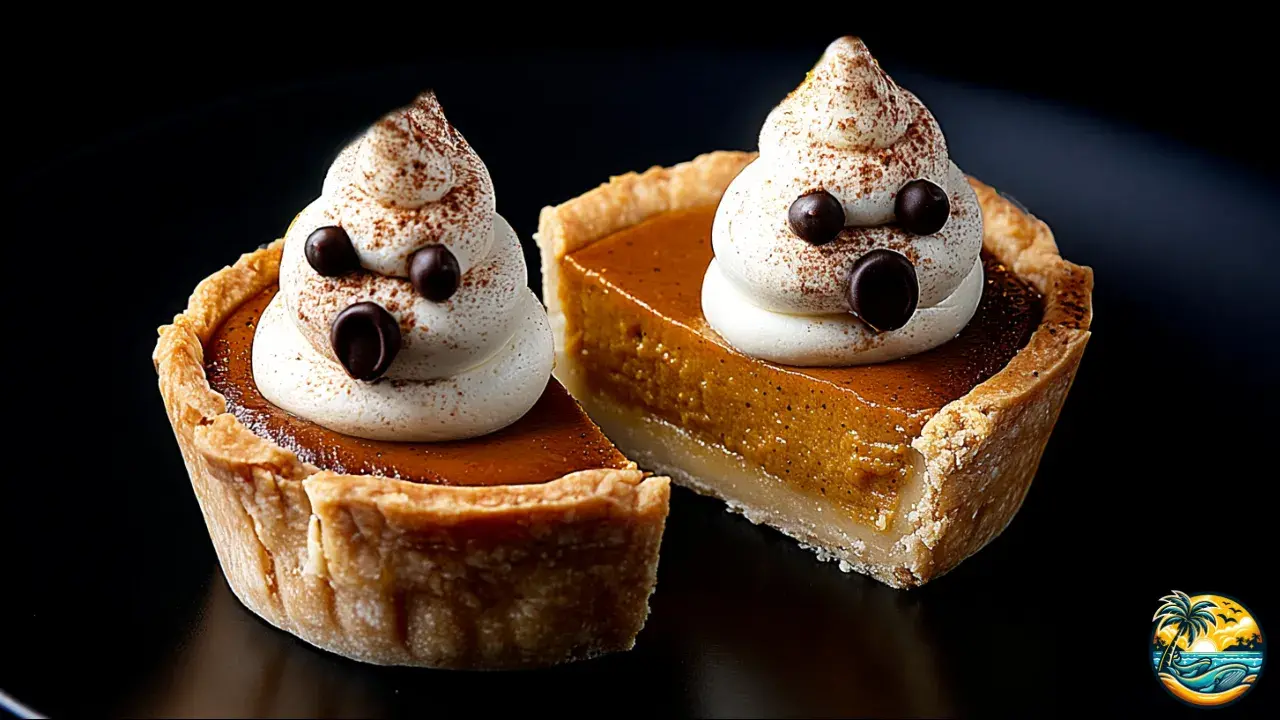 Spooky Mini Pumpkin Pies